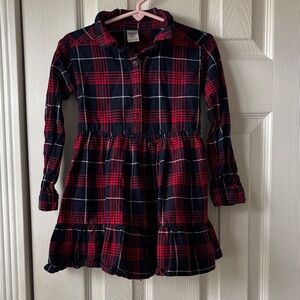 OshKosh B'gosh Red and Navy Plaid Dress